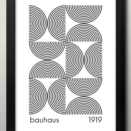日本製 バウハウス BAUHAUS A3 サイズ ポスター アート おしゃれ 絵画 インテリア 北欧 イラスト マット紙 艶消し アートパネル 額 フレーム デザイン 壁掛け ギフト 新築祝い ディスプレイ  速達 送料無料