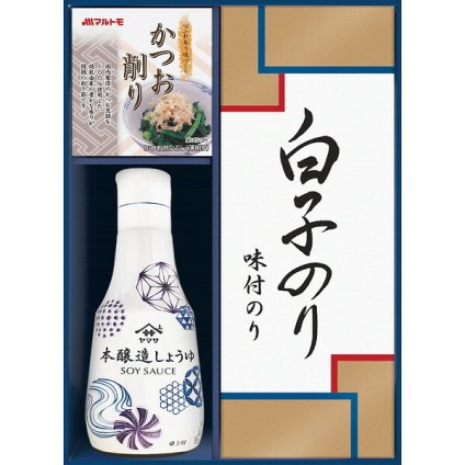 ヤマサ [26-7602-015] IT-15R 鮮度しょうゆ 白子のり詰合せ 調味料 ギフト 味付海苔 かつおパック 詰め合わせ ご飯のお供 内祝い 出産内祝い 結婚内祝い お返し プレゼント 贈り物