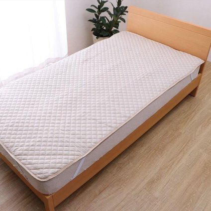 オールシーズン 快適睡眠 パッド 防水 ペット 洗える アレルプルーフ 抗菌 消臭 アレル物質吸着 洗濯機OK 四隅ゴムバンド付き ズレにくい セミダブル 120×200cm