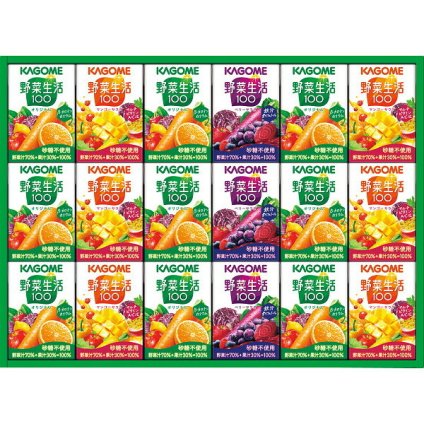 カゴメ 小容量 野菜飲料ギフト 18本 [26-0553-060] SYJ-15G 野菜生活100 オリジナル ベリーサラダ マンゴーサラダ 野菜ジュース 詰め合わせ セット ミニサイズ 紙パック 健康飲料 贈り物 内祝い プレゼント ギフト
