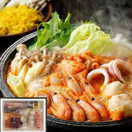 北海道 海鮮 キムチ鍋 Fセット ご家庭で贅沢 本場韓国風 ピリ辛 魚介たっぷり お取り寄せグルメ 冬のご馳走 家族団らん
