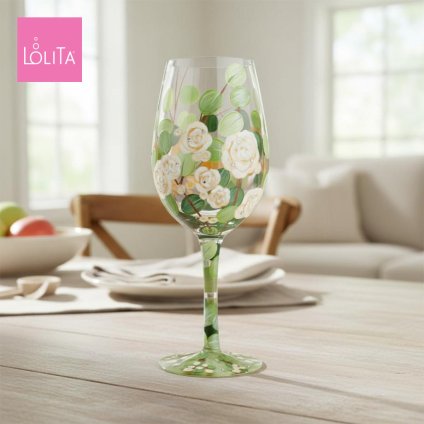 Lolita ワイングラス Bouquet in Bloom 22cm 咲き誇る花束 | かわいい おしゃれ ポップ モダン デザイン食器 アート ロリータ･ヤンシー 正規輸入品