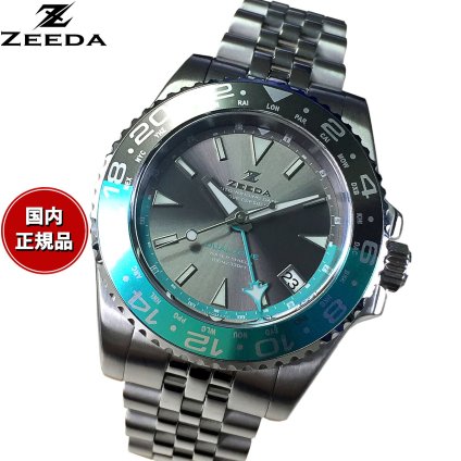 ジーダ ZEEDA デュアルゾーン DUAL-ZONE UNO 腕時計 メンズ 自動巻き GMT DU-SV