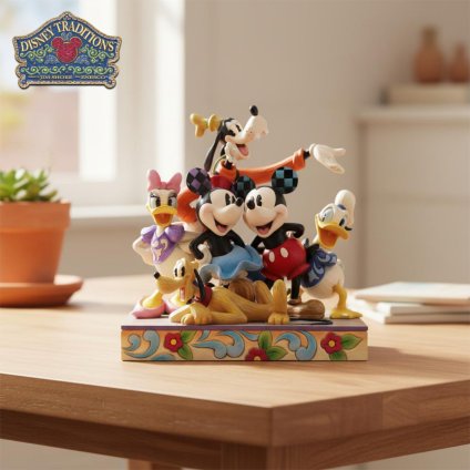 ミッキー&フレンズ 永遠の友情 24.5cm | ディズニー トラディションズ ジムショア グッズ フィギュア 人形 置物 彫刻 Jim Shore 正規輸入品