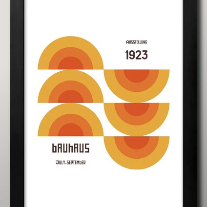 日本製 バウハウス BAUHAUS ミッドセンチュリー A3 サイズ ポスター アート おしゃれ 絵画 インテリア 北欧 イラスト マット紙 艶消し アートパネル 額 フレーム デザイン 壁掛け ギフト 新築祝い ディスプレイ  速達 送料無料