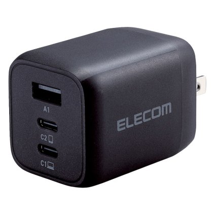 ELECOM AC&USB充電器65W ブラック  ／充電器 電池 家電 敬老の日 プレゼント ギフト お彼岸 お供え 秋 2026 送料無料 ギフト プレゼント プチギフト 内祝い 快気祝い 出産祝い 結婚祝い 引出物 新築祝い お返し