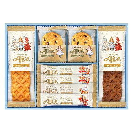 実りの秋の贈り物 マクミランアリス ガトーセレクション チョコチップクッキー･チョコサンドクッキー（チョコ）×各2、スティックケーキ（プレーン･ショコラ）･チョコサンドクッキー（アップル･あまおう）×各1