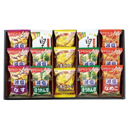 【ギフト対応無料】アマノフーズおみそ汁・たまごスープ・白子のりセット (AS-EJ) ※送料無料(北海道・沖縄は除く)