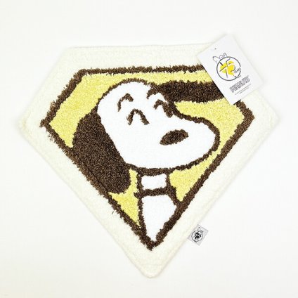スヌーピー ダイヤモンド アクセントマット イエロー PEANUTS 75th SNOOPY