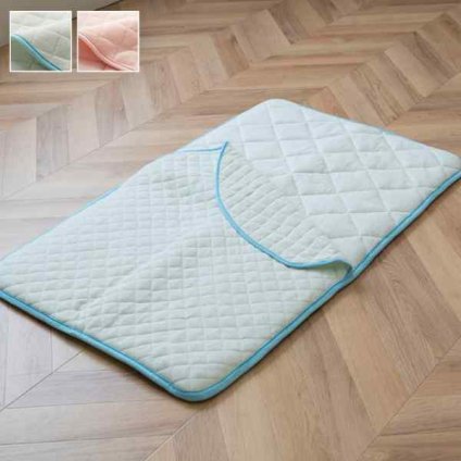 寝具 お昼寝マット 肌掛け布団 一体型 寝冷え対策 キッズ ジュニア 綿100％ 滑り止め付き 洗える 洗濯機丸洗い 優しいタオル地 70×120cm