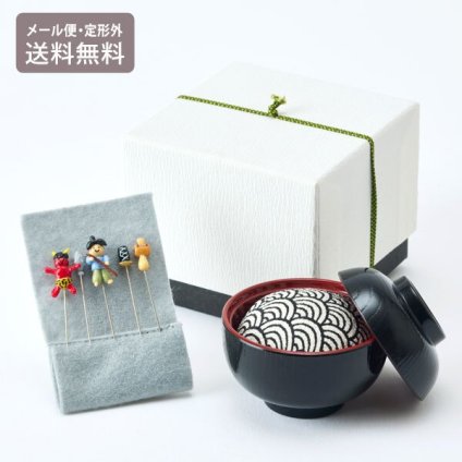 金沢のお針箱 針物語 一寸法師 定形外 送料無料 針山 待ち針 5本セット おしゃれ かわいい ミニチュア 裁縫 手芸 昔話 日本製 ギフト