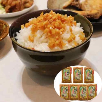 宮崎県産 生姜 万能おかず生姜 130g 7袋 上沖産業 しょうが 醤油漬 ご飯のお供 おかずしょうが 国産 漬物 惣菜 薬味 まとめ買い おつまみ ジンジャー ギフト