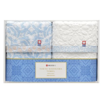 nishikawa 今治製フェイスタオル2P  ／タオル 日用品・ヘルスケア 敬老の日 プレゼント ギフト お彼岸 お供え 秋 2026 送料無料 ギフト プレゼント プチギフト 内祝い 快気祝い 出産祝い 結婚祝い 引出物 新築祝い お返し