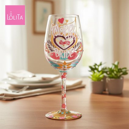 Lolita ワイングラス Mother of the Bride 22.4cm 花嫁の母 | かわいい おしゃれ ポップ モダン デザイン食器 アート ロリータ･ヤンシー 正規輸入品