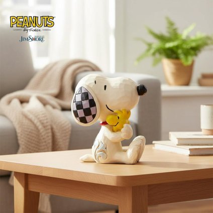 スヌーピー ウッドストック ハグ ミニ 6.7cm | ジムショア ピーナッツ グッズ フィギュア 人形 置物 彫刻 Jim Shore 正規輸入品