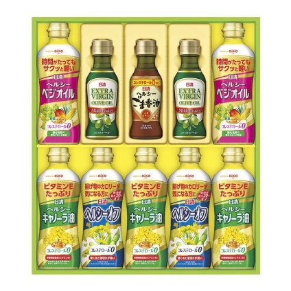 【ギフト対応無料】お歳暮・冬ギフト 日清オイリオ オリーブオイル&バラエティオイルギフト (OV-50A) ※送料無料(北海道・沖縄は除く)
