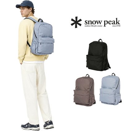 snowpeak Everyday Use Backpack リュック 大容量 普段使い ビジネス 通勤 使いやすい シンプル レディース メンズ ギフト プレゼント ブラック ac25su402