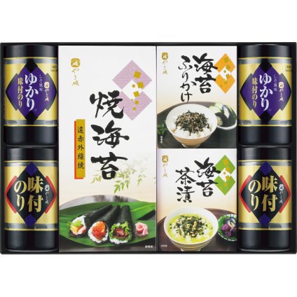 やま磯 味のり卓上バラエティセット [26-7613-050] SVG-E 味付のり しそ風味のり 焼のり 海苔茶漬け 海苔ふりかけ 三島食品ゆかり使用 有機丸大豆醤油使用 詰め合わせ セット ギフト 出産内祝い 結婚内祝い お返し 内祝い