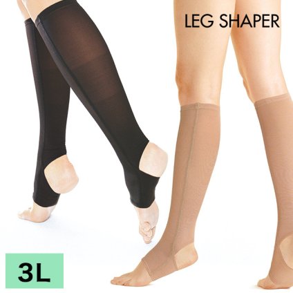 トリプルアップシリーズ LEG SHAPER レッグシエイパー 3L[立ち仕事・産後・飛行機・長距離ドライブのだるい足に 着圧サポーター(引き締め ソックス) 脚のリンパの流れをサポートする]