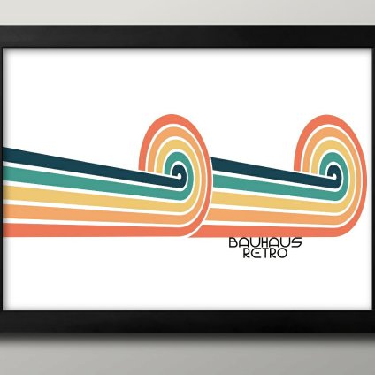 日本製 バウハウス BAUHAUS ミッドセンチュリー A3 サイズ ポスター アート おしゃれ 絵画 インテリア 北欧 イラスト マット紙 艶消し アートパネル 額 フレーム デザイン 壁掛け ギフト 新築祝い ディスプレイ  速達 送料無料