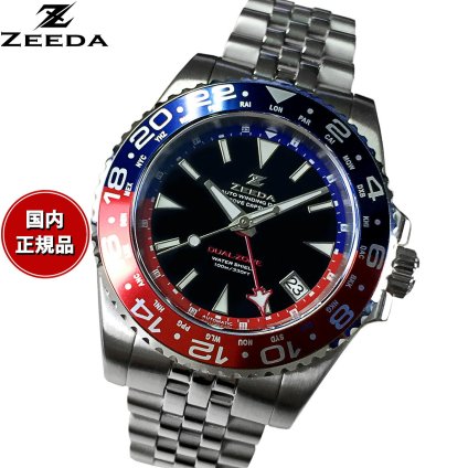 ジーダ ZEEDA デュアルゾーン DUAL-ZONE R＆B 腕時計 メンズ 自動巻き GMT DU-2TN