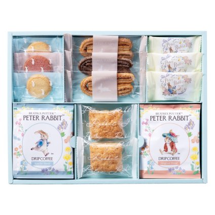 ピーターラビット コーヒー&スイーツギフト  ／各種洋菓子セット 洋菓子 スイーツ・お菓子 食品 敬老の日 プレゼント ギフト お彼岸 お供え 秋 2026 送料無料 ギフト プレゼント プチギフト 内祝い 快気祝い 出産祝い 結婚祝い 引出物 新築祝い お返し