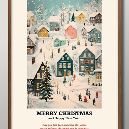 日本製 メリー クリスマス Xmas Christmas サンタクロース ビンテージイラスト A3 サイズ ポスター アート おしゃれ 絵画 インテリア 北欧 イラスト マット紙 艶消し アートパネル 額 フレーム デザイン 壁掛け ギフト 新築祝い ディスプレイ  速達 送料無料