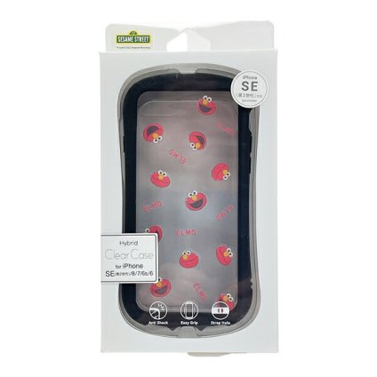 セサミストリート エルモ ハイブリッドクリアケース iPhoneケース スマホ用品