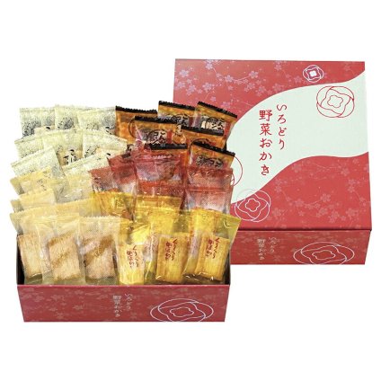 お歳暮・冬ギフト いろどり野菜おかき No25 (IR-2M) ※送料無料(北海道・沖縄・離島への配送不可)