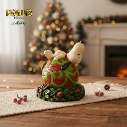 スヌーピー クリスマス オーナメント 13cm クリスマス | ジムショア ピーナッツ グッズ フィギュア 人形 置物 彫刻 Jim Shore 正規輸入品