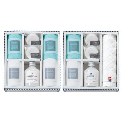 実りの秋の贈り物 バスソルトセット バスツーリスト マイクロファイバークロス（中国）（25×25cm）×6、ソルトフィズ（40g）×4、イタリアンバスソルト（イタリア）（180g）･オーストラリアバスソルト（オーストラリア）（175g）･今治ウォッシュタオル（28×30c