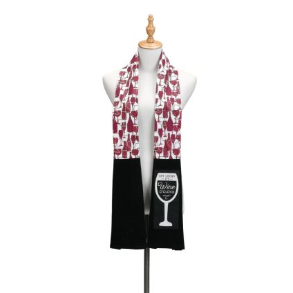Wine O’clock 幅10.5cm 長さ175cm キッチンボア ワイン時間 | おしゃれ タオル キッチンタオル ミトン エプロン キッチングッズ 正規輸入品