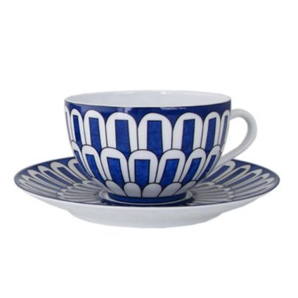 【単品販売】 エルメス 食器 HERMES ブルーダイユール 030016P ティーカップ＆ソーサー 一客 200ml 洋食器 30016P 誕生日 還暦祝い 結婚祝い 結婚式 バレンタイン 高級 ホワイトデー 父の日 母の日【スペシャルラッピング660円(別売り)】 即日発送