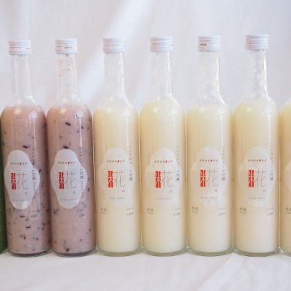 国産米使用ノンアルコール豪華甘酒8本セット 山崎 一糀(吟醸5本 抹茶1本 古代米2本)(愛知県) 計500ml×8本