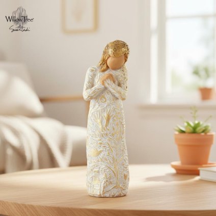 ウィローツリー彫像 Tapestry - タペストリー 13cm ハート 小鳥 星 少女 | おしゃれ 置物 彫刻 人形 インテリア スーザン･ローディ 正規輸入品