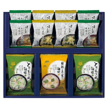 ろくさん亭 道場六三郎 フリーズドライ ギフト  ／お吸い物 和風惣菜 惣菜・レトルト 食品 お中元 御中元 ギフト 暑中 残暑 お盆 初盆 新盆 お供 御供 ギフト 2026 送料無料 ギフト プレゼント プチギフト 内祝い 快気祝い 出産祝い 結婚祝い 引出物 新築祝い お返し