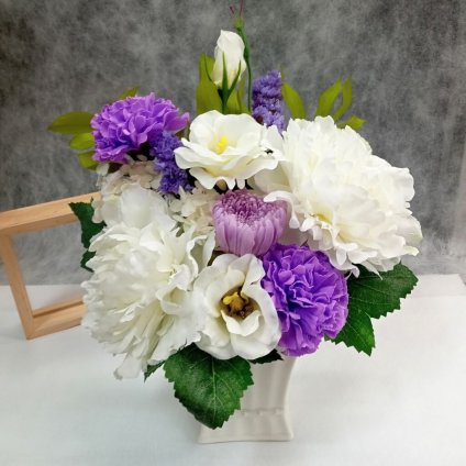 プリザーブドフラワー 仏花 供花 お供え 花 仏壇 ブリザードフラワー 仏事 訃報 一周忌 お悔み 仏壇用 命日 喪中見舞い 父 母　造花