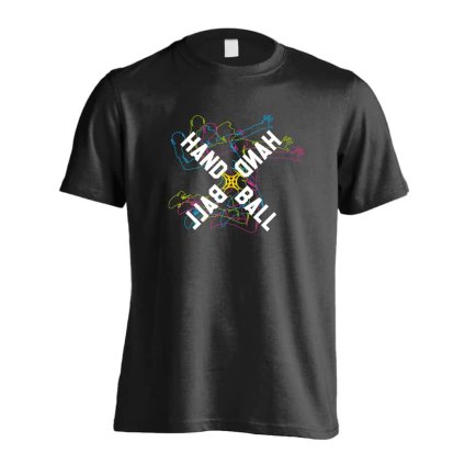 ハンドボール Tシャツ 半袖 メンズ ウェア レディース 練習着 ジュニア ドライ おもしろ tシャツ 速乾 名入れ スポーツ 女子 男子 チーム おしゃれ 文字入れ 「ネオンスタイルのクロスHANDBALL」 アートワークスコウベ 【送料無料】