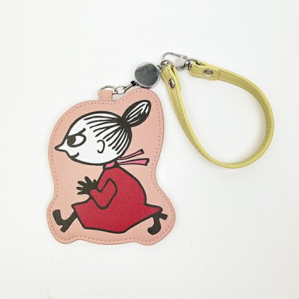 ムーミン リトルミイ リール付きダイカットパスケース ピンク 定期入れ MOOMIN
