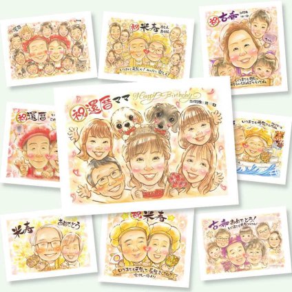 還暦のプレゼントに、大切な贈り物だから心を込めて仕上げます。大切なお祝いにも安心してご注文いただけます。 似顔絵 贈り物 還暦祝い プレゼント 手描き ギフト 名入れ 還暦 記念 お祝い 誕生日 大人数 おじいちゃん 祖母 おばあちゃん 祖父 修正無料 下書き確認 名入れ サプライズ そっくり 喜ばれる 親孝行 傘寿 一生もの 長寿 還暦 ホワイトデー 白寿祝い 応援 カラフル お祝い返し 披露宴