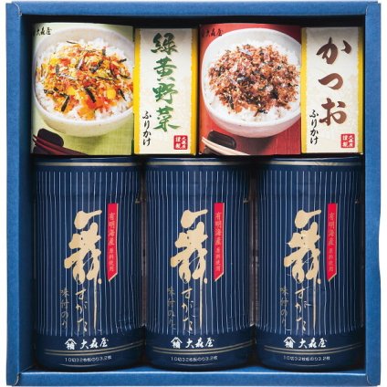 大森屋 舞すがたバラエティ詰合せ [26-2896-062] NTF-20G 味付のり ふりかけ 緑黄野菜 かつお 詰め合わせ グルメ 食品 常温 保存食 非常食 惣菜セット 内祝い お返し お祝い ギフト 贈り物 プレゼント