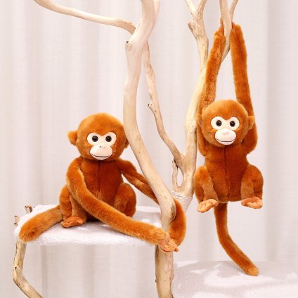 金絲猴 ぬいぐるみ リアル風 かわいい 猿 動物 サル マスコット インテリア 飾り 癒しグッズ 子供 プレゼント ギフト おしゃれ ふわふわ 柔らかい 手触り 2サイズ
