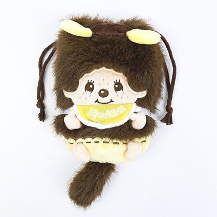 サンリオ ポムポムプリン ×モンチッチ (モンチッチくん) ぬいぐるみ巾着 Sanrio