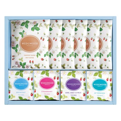 ウェッジウッド ワイルド ストロベリー ティーバッグ&ドリップコーヒー  ／紅茶 お茶・紅茶 水・ソフトドリンク 飲料 お中元 御中元 ギフト 暑中 残暑 お盆 初盆 新盆 お供 御供 ギフト 2026 送料無料 ギフト プレゼント プチギフト 内祝い 快気祝い 出産祝い 結婚祝い 引出物 新築祝い お返し