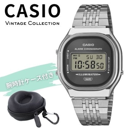 カシオ 腕時計 メンズ レディース デジタル シルバー レトロ チープカシオ チプカシ メタルバンド ユニセックス 誕生日 記念日 プレゼント ギフト CASIO 収納ケース付き 成人 卒業 入学