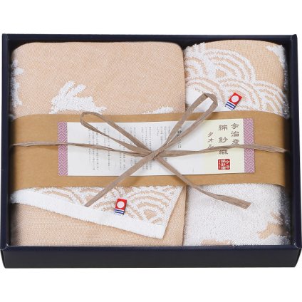 【直送】今治綿紗織 フェイス [26-2820-022] ウォッシュタオルセット ベージュ フェイスタオル1枚 ウォッシュタオル1枚 綿100% 今治タオル タオルギフト ギフト 内祝い お返し 出産内祝い 結婚内祝い 香典返し 法事 粗供養 引越し