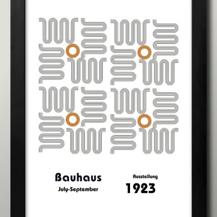 日本製 バウハウス BAUHAUS ミッドセンチュリー A3 サイズ ポスター アート おしゃれ 絵画 インテリア 北欧 イラスト マット紙 艶消し アートパネル 額 フレーム デザイン 壁掛け ギフト 新築祝い ディスプレイ  速達 送料無料