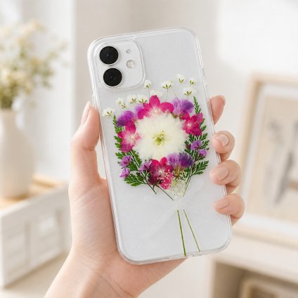 【ほぼ全機種対応スマホケース❁】押し花スマホケース NO.637（着日指定不可） 押し花＆レジン iPhone/Xperia/AQUOS/Galaxy他