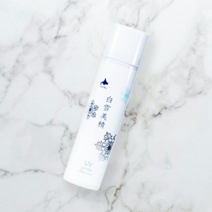 白雪美精 UVスプレー 50g[日焼け止めスプレー SPF50+ PA++++ 紫外線カット UVカット 夏 お出かけ 外出 紫外線対策 スキンケア 美容 コスメ 髪 顔 ボディ UV対策 SPF 50] 即納