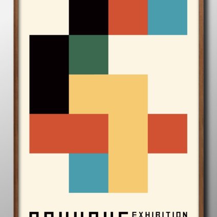 バウハウス BAUHAUS モダン A3 サイズ ポスター アート おしゃれ 絵画 インテリア 北欧 イラスト マット紙 艶消し アートパネル 額 フレーム デザイン 壁掛け ギフト 新築祝い ディスプレイ 引越し祝い　新生活　空間デザイン 